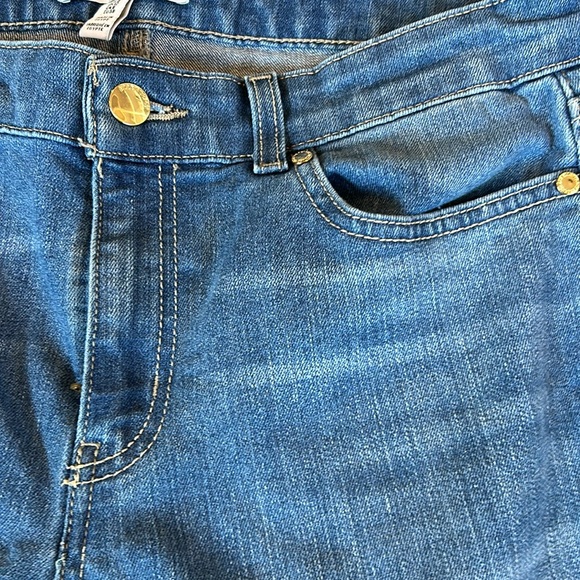 Ellen Tracy The Cuffed Capri Women’s Denim Jeans Sz 8 - Picture 4 of 8